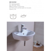 ECT Mobi Wall Hung Basin